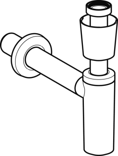 Sifon 40mm WIT design (Geberit)